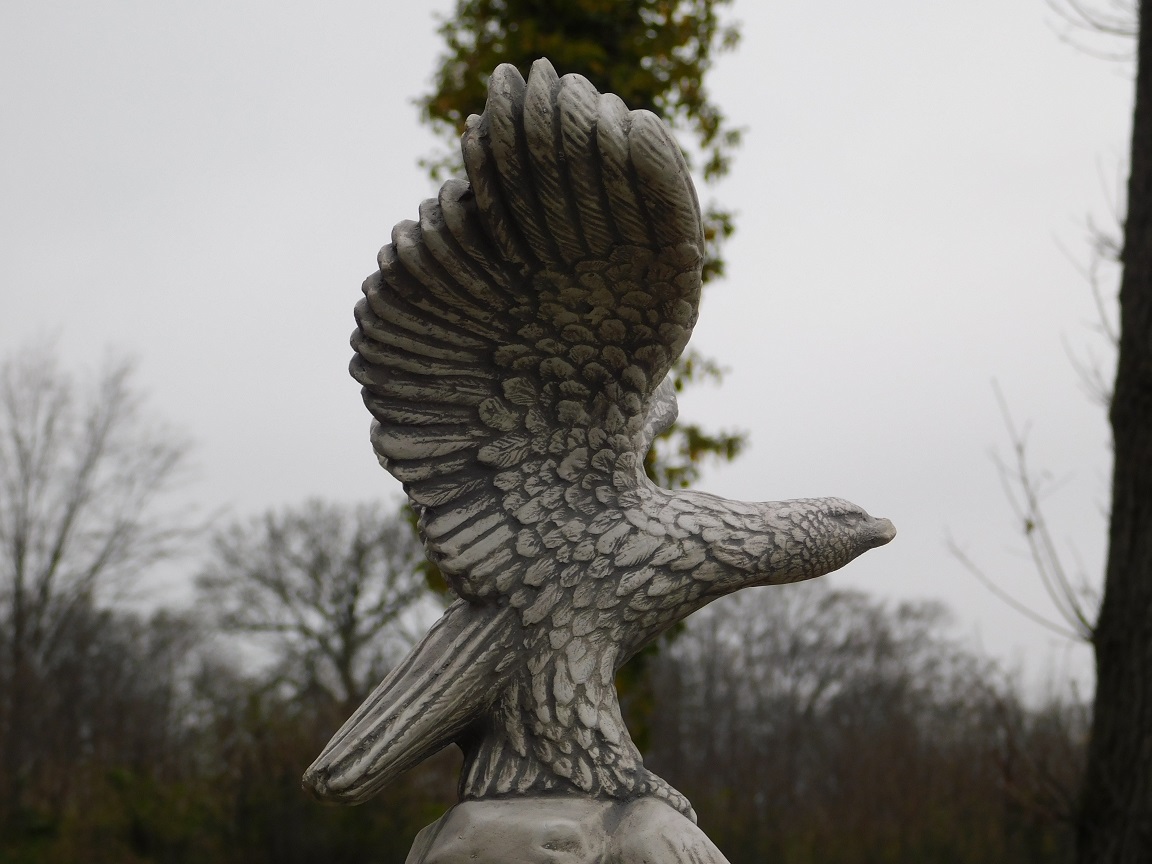 Beeld Adelaar op Rots - Steen - Roofvogel Sculptuur