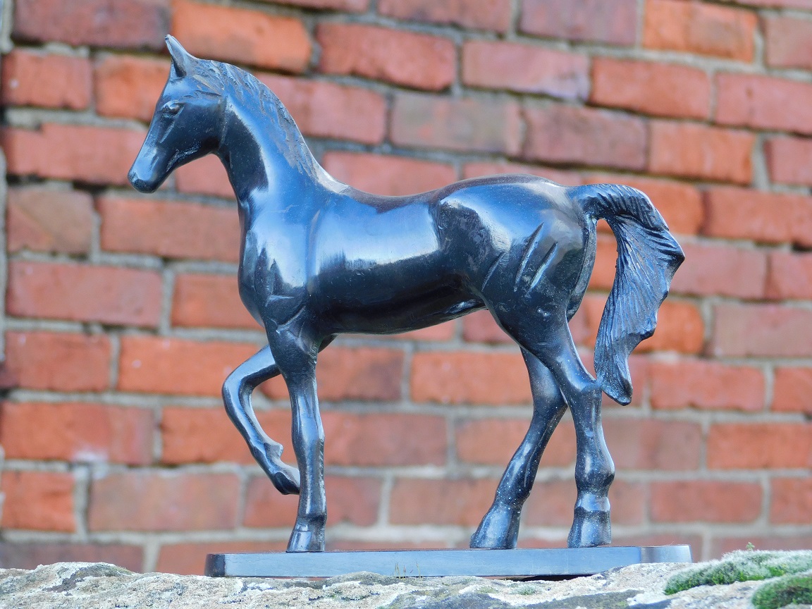 Eenmalig: Beeld Paard - Brons - Vintage