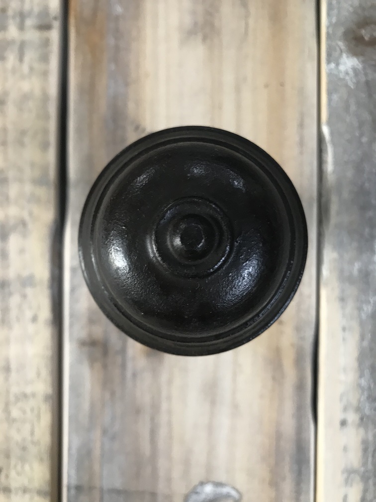 Deurknop Bello - antiek ijzer - vaste knop