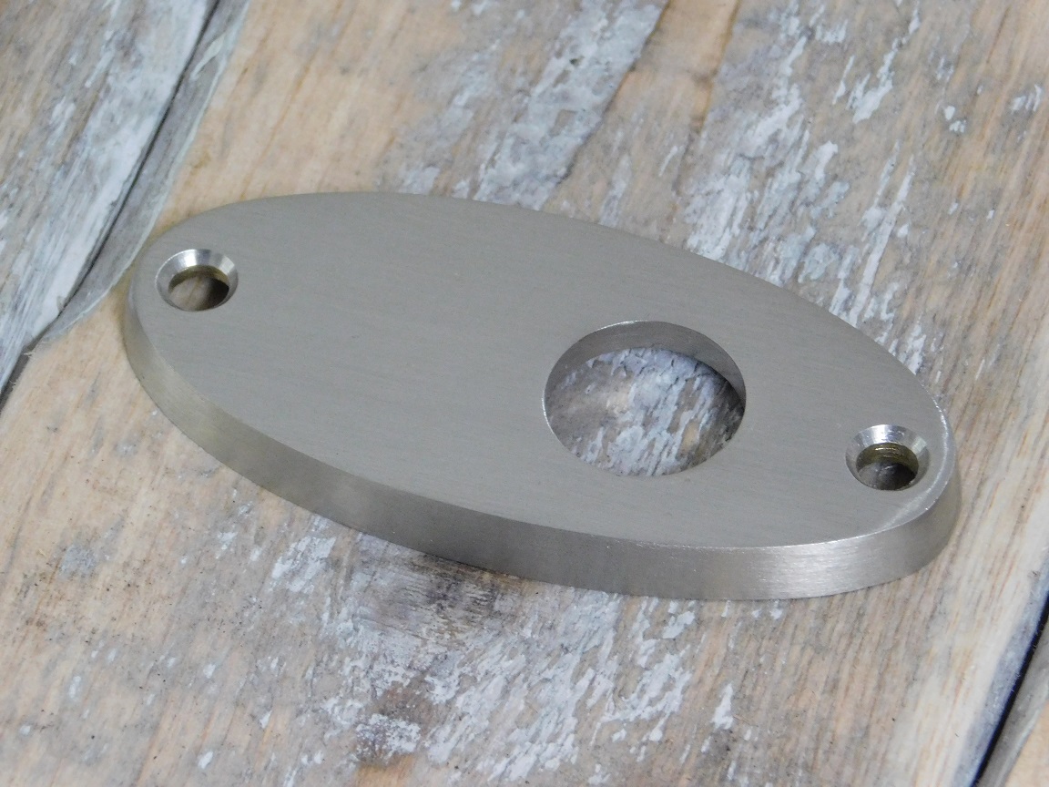 Rozet - mat nikkel - ovaal - voor deurklink of deurknop