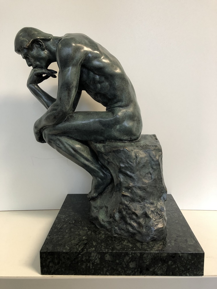 Bronzen sculptuur van De Denker by RODIN, Prachtig beeld!!