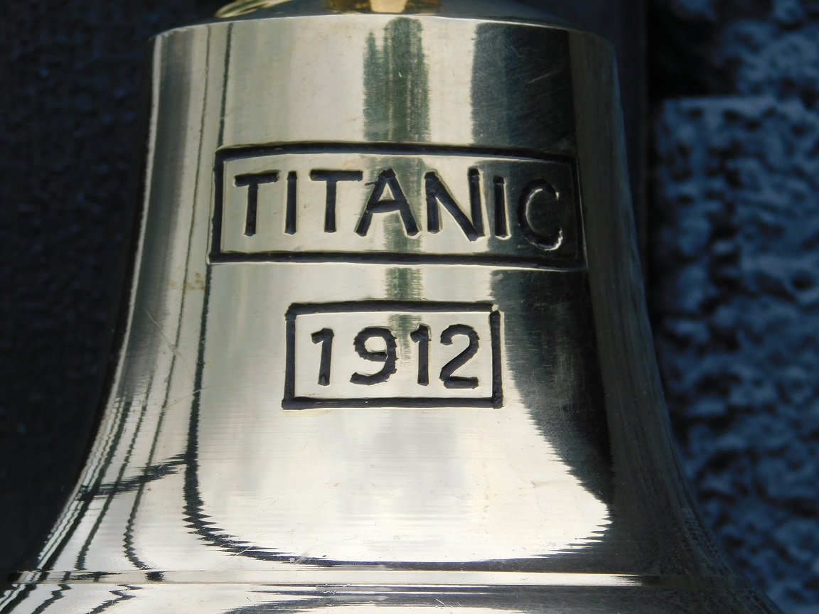 Glocke 'Titanic 1912' mit Seil, Messing - S