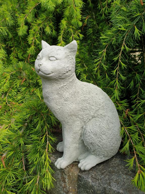 Große Steinkatze, Katze, Gartenskulptur