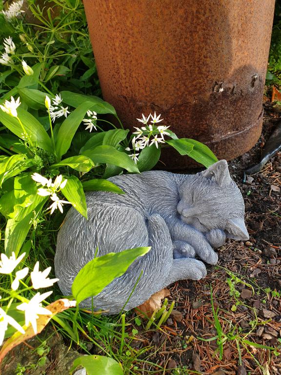 Gartenskulptur Katze, Katze, Geschenk