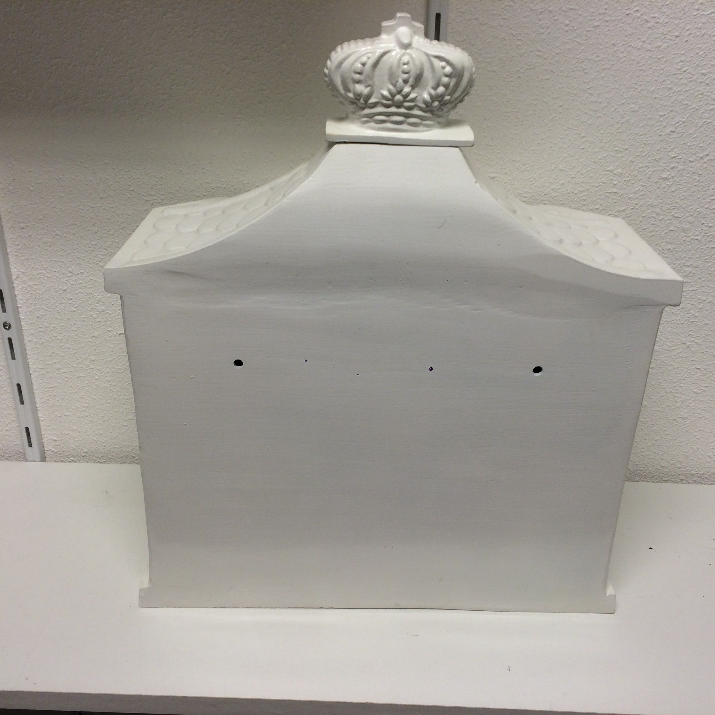 Mailbox - wand brievenbus vervaardigd uit gegoten aluminium wit