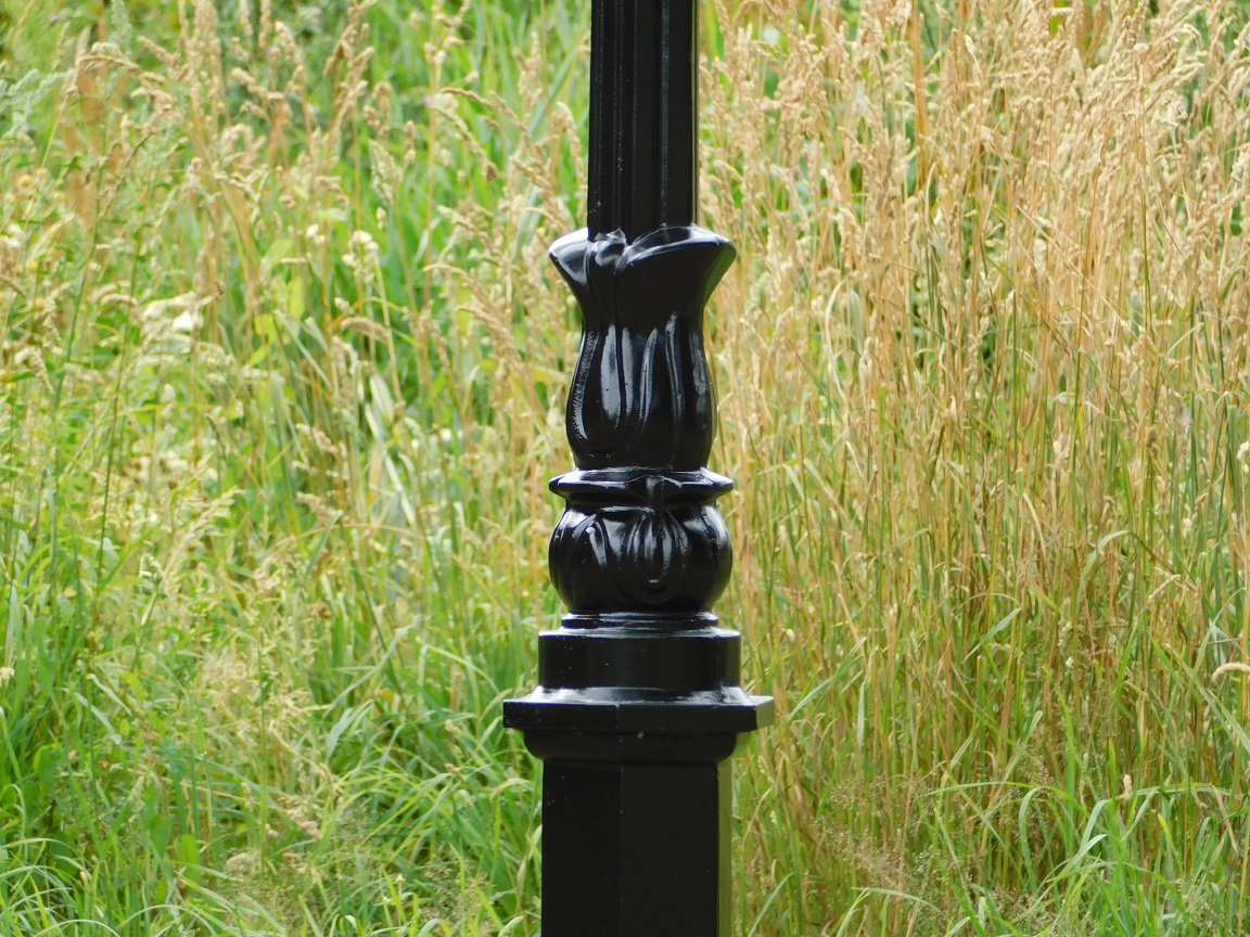 Gartenlaterne Colmar - schwarz - alu - 190cm