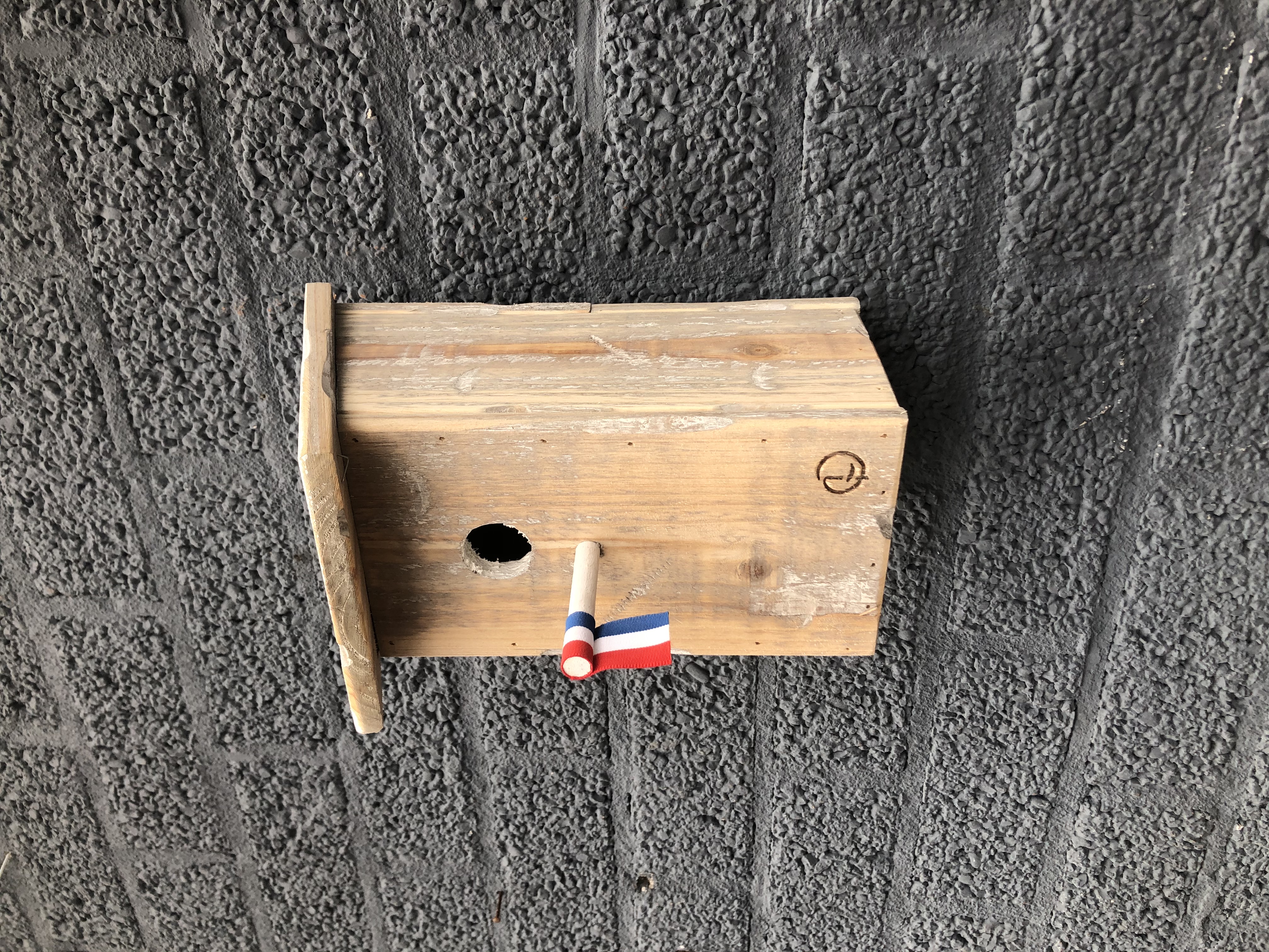 Uniek vogelhuis met Nederlandse vlag