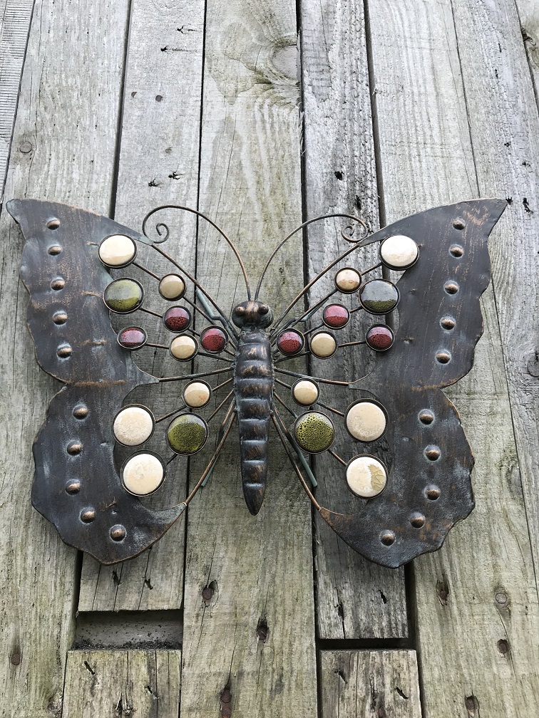 combineren Een goede vriend grind Mooie decoratieve vlinder, wanddecoratie, gemaakt van metaal -  decohomeliving.com