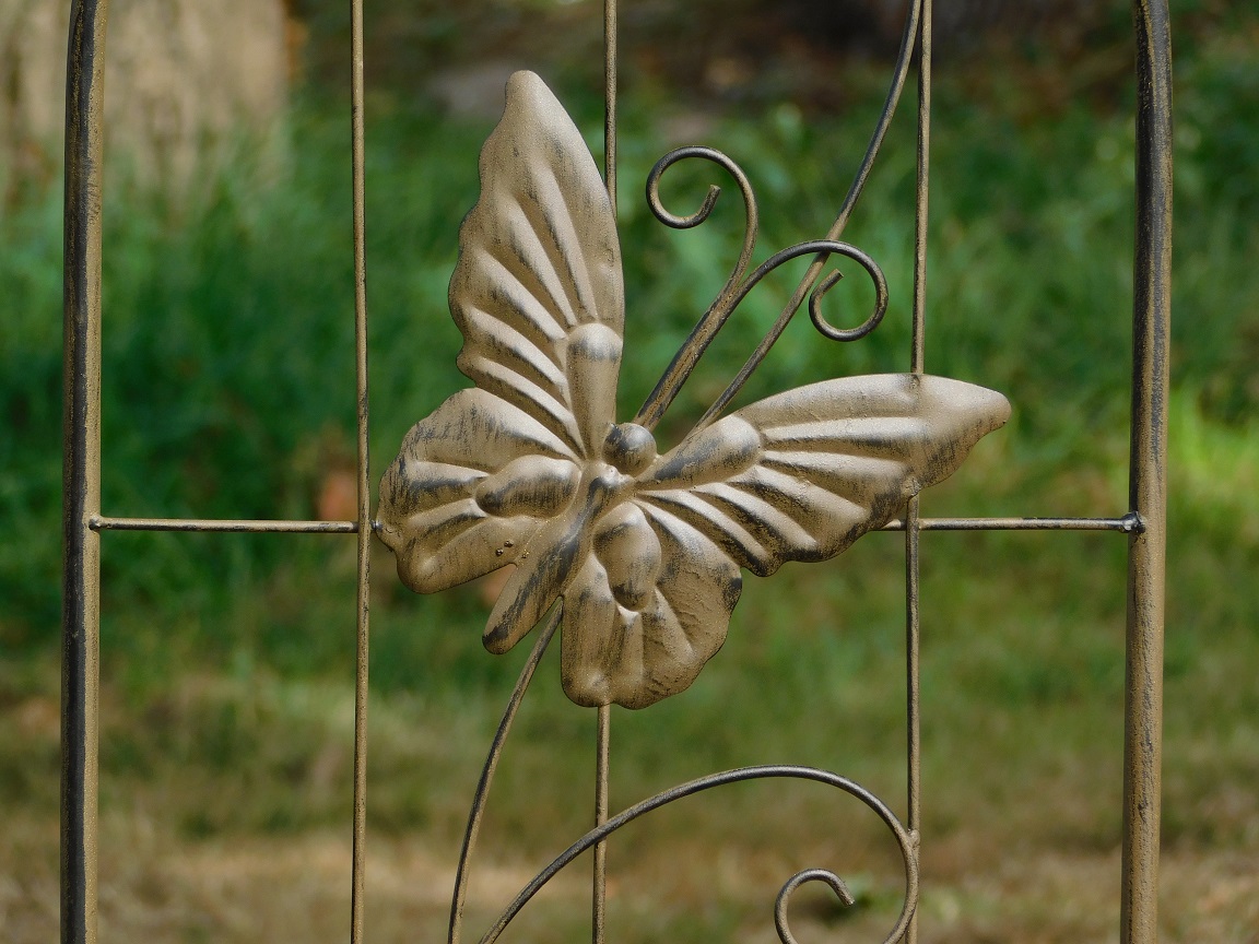 Vlinder ornament - tuinsteker - bruin