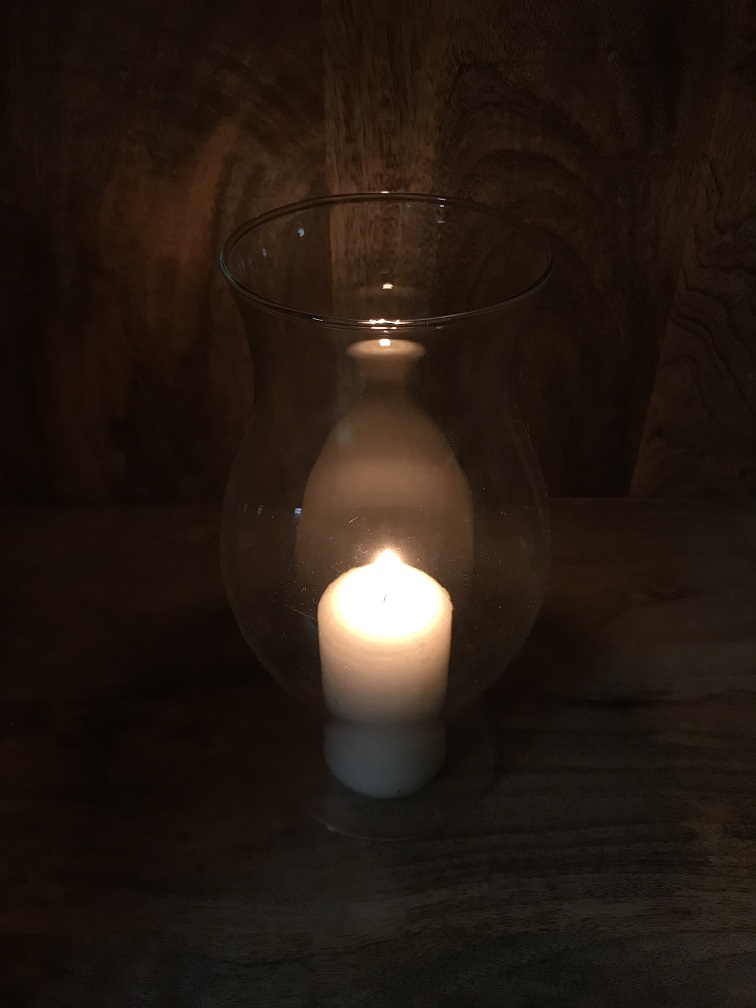 Windlicht glas voor kaarsen of reserve deel voor houders.
