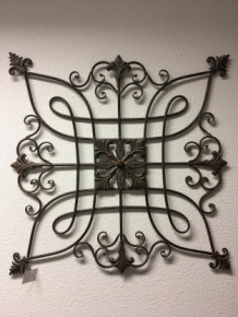 Decoratief Wandornament - Metaal - Bruin