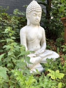 Mediterende Boeddha - 77 cm - Steen