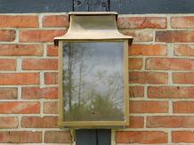 Laatste: Antieke Hotellamp - Messing - Koper Kleur - Groot