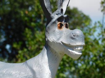 Beeld Donkey - 45 cm - Polystone