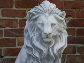 Löwenstatue – 60 cm – Massiver Stein