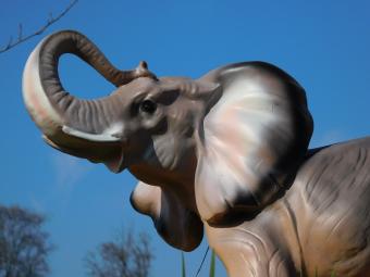Beeld Olifant - 55 cm - Polystone