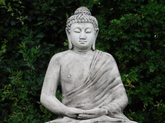 Buddha Statue XXL - 155 cm hoch | Massivstein Garten Statue