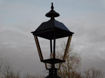 Außenleuchte auf Sockel – 103 cm – Schwarz