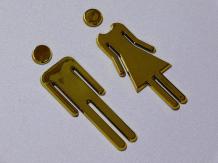 Deurbordjes Toilet - Man en Vrouw - WC Teken