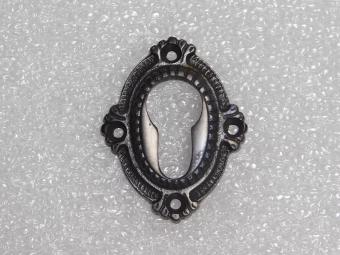 Sierlijk Slotrozet - PC - Donker Gepatineerd Messing