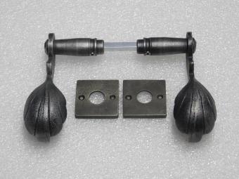 Türgriff-Set „Vienna“ mit Griffrosetten – verzinktes Gusseisen