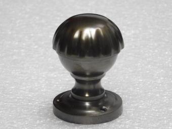 Fester Türknauf mit Rosette – dunkel patiniertes Messing