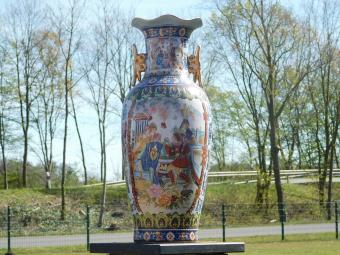 Vintage Porseleinen Vaas – 60 cm – Aziatische Stijl