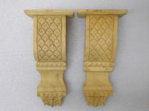 Set van 2 - Houten Consoles - Handgesneden