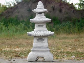 Japanische Pagode Gartenfigur – Stein – 45 cm
