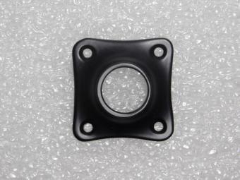 Türgriffrosette „Clover“ – 4 x 4 cm – Schwarz