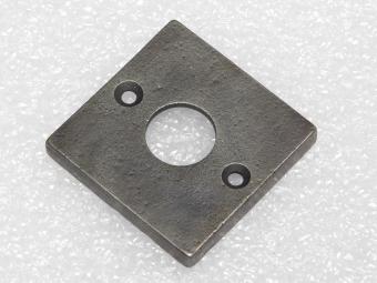 Vierkante Klinkrozet – 5 x 5 cm – Gietijzer – Grijs