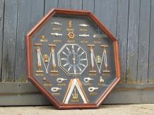 Maritieme Wanddecoratie met Scheepsknopen en Klok - 66 cm