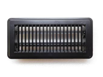 Einstellbares Luftgitter - Rechteck - Schwarz - Metall
