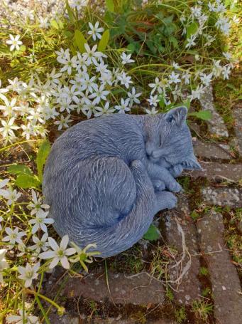 Gartenskulptur Katze, Katze, Geschenk