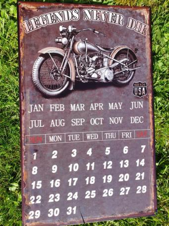 Kalender mit Motorradbild