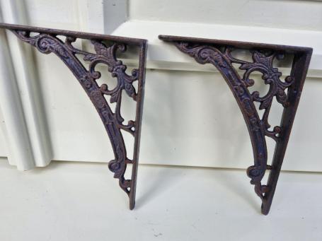 Rustieke plankdragers van gietijzer