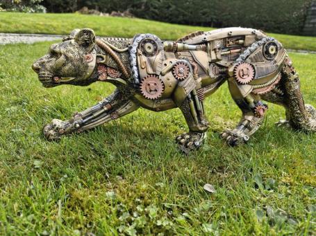 Steampunk-Bild, Panther