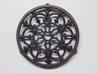 Rooster - Pannenhouder - Rond - Gietijzer