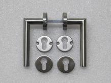 Set Türbeschläge - Gebürsteter Edelstahl - PC