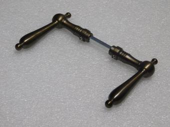 Klassisches Türgriffset – Dunkel patiniertes Messing