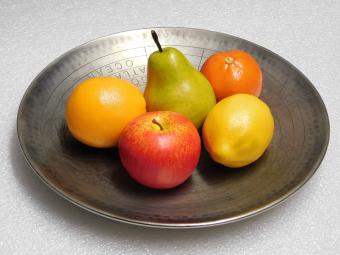 Kunstobst-Set – Apfel, Birne, Zitrone, Mandarine & Orange – 5-teilig