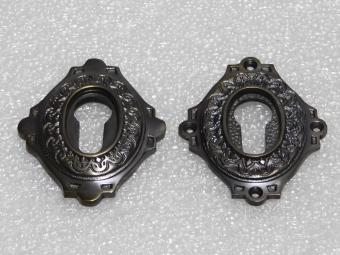 Set Veiligheidsrozetten PC - Donker Gepatineerd Messing