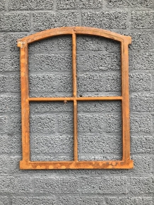 Gietijzeren raam '' Rost'' : 47.5 x 63