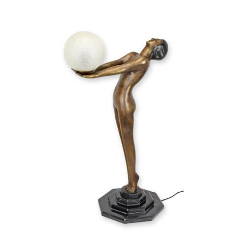 Art Deco Lampe, Lampe mit Globus