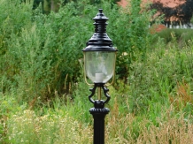 Tuinlantaarn Colmar - zwart - alu - 190cm