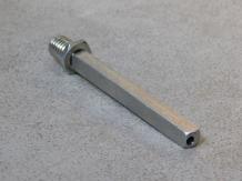 Wisselstift hol - 10 cm - 8 x 8 mm - M 12 - 15 mm