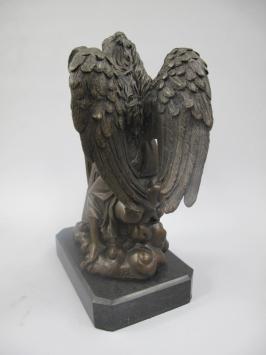 Elfe aus Bronze, Harfe