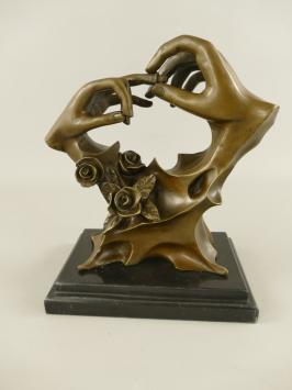 Hände Bronze, Hochzeit, Liebe