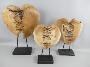 decoratie hart , hout en ijzer
