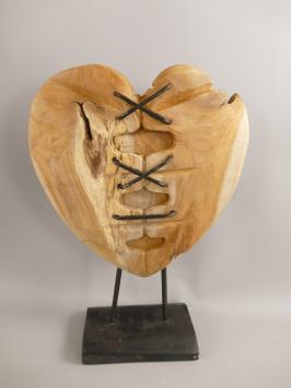 decoratie hart , hout en ijzer